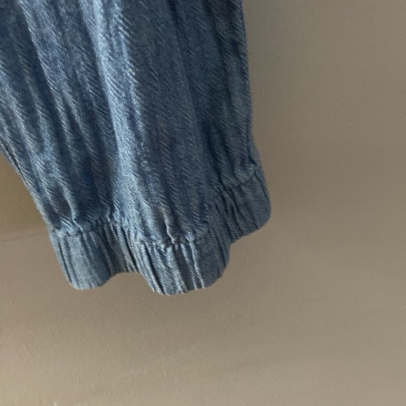 Gap Blue Strip Drawstring Jeans Size L Tall - Picture 2 of 4